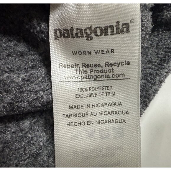 Patagonia Mens Synchilla Marsupial Jacket 1/2 Zip Fleece Pullover Sz Small Gray - Picture 7 of 10
